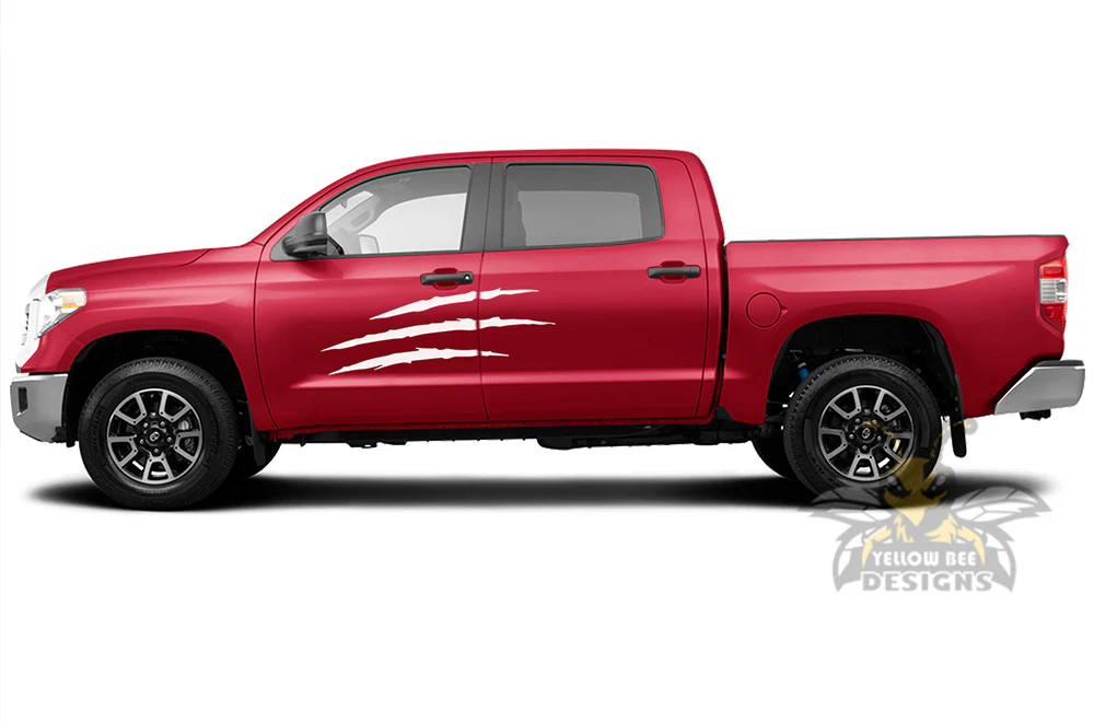 Scratches Side Graphics Vinyl Decal Compatible with Toyota Tundra - Image 6