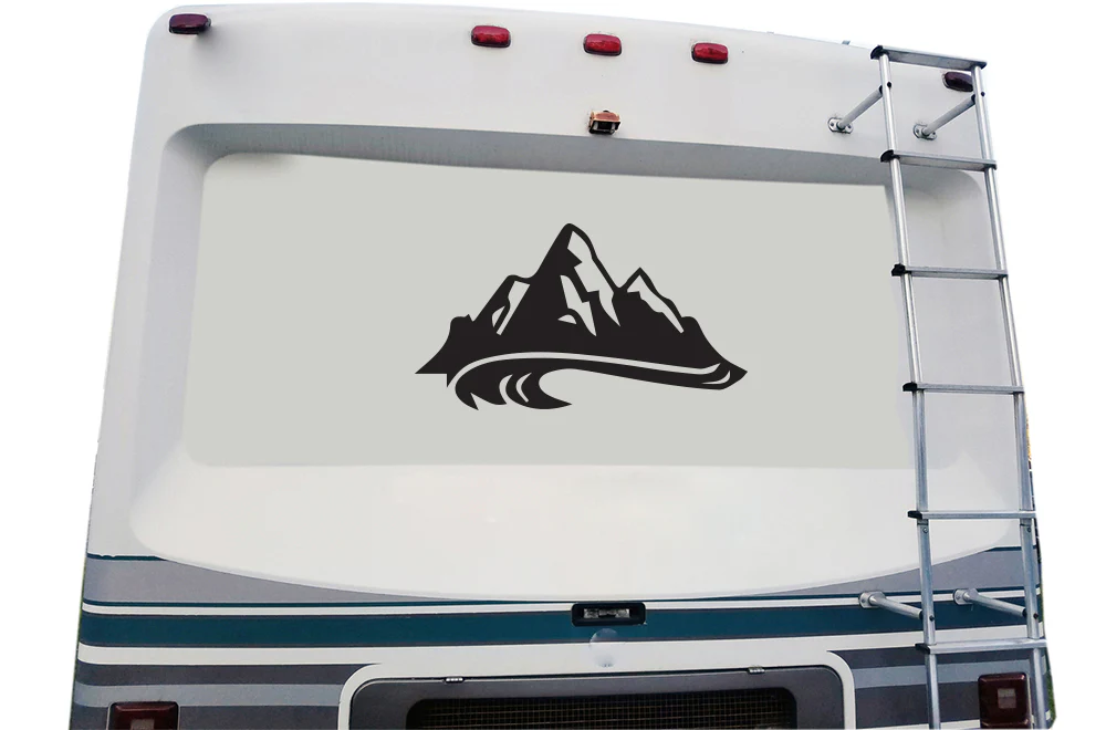 Sea & Mountains Decals, Graphics For RV, Trailer Hauler, Camper, Motor-Ηome, Caravan