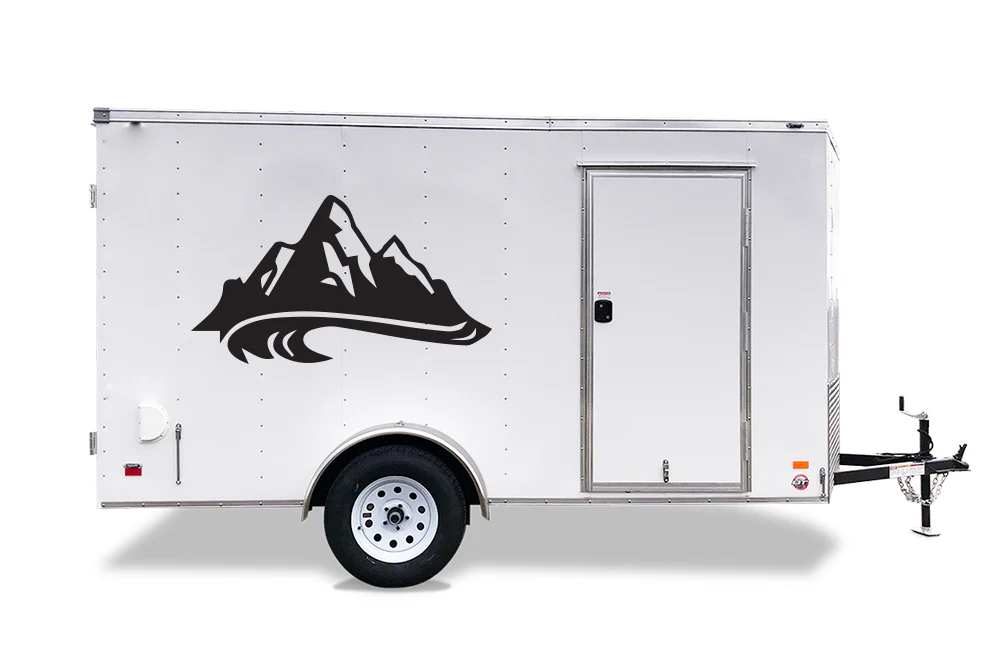 Sea & Mountains Decals, Graphics For RV, Trailer Hauler, Camper, Motor-Ηome, Caravan - Image 3