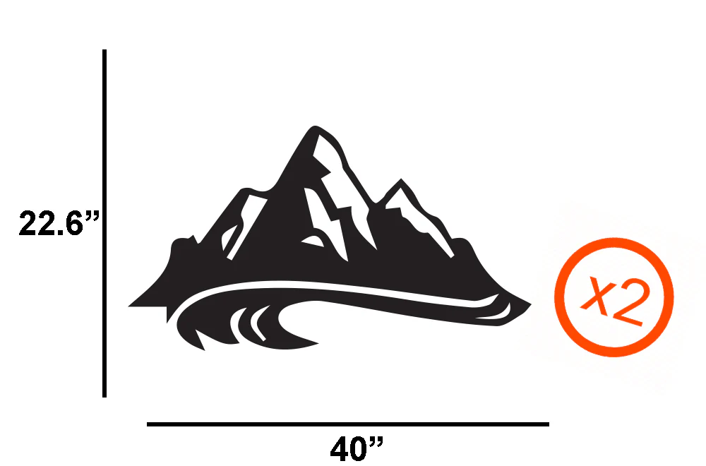 Sea & Mountains Decals, Graphics For RV, Trailer Hauler, Camper, Motor-Ηome, Caravan - Image 6