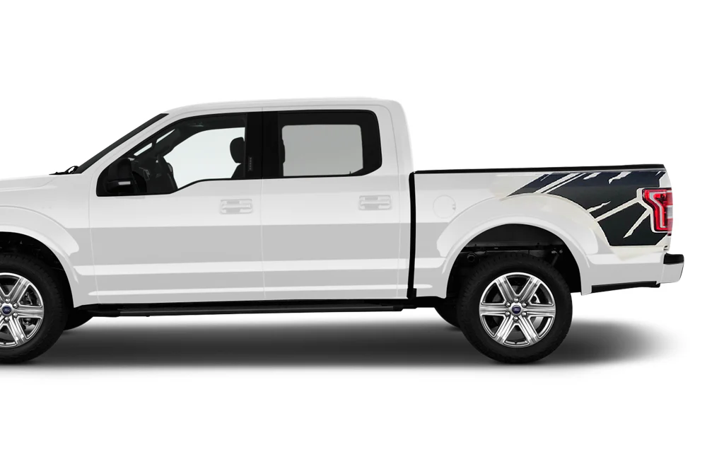 Shred Bed Graphics Decals Compatible with Ford F150 Super Crew Cab 5.5''