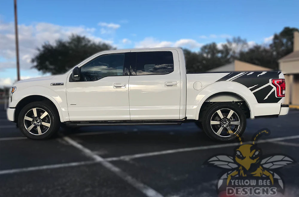 Shred Bed Graphics Decals Compatible with Ford F150 Super Crew Cab 5.5'' - Image 3