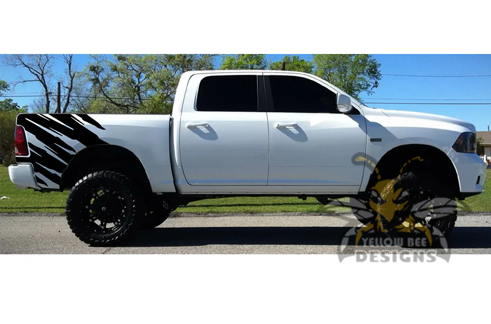 Shred Decal Graphics Kit Vinyl Compatible with Dodge Ram Crew Cab 1500 - Image 2
