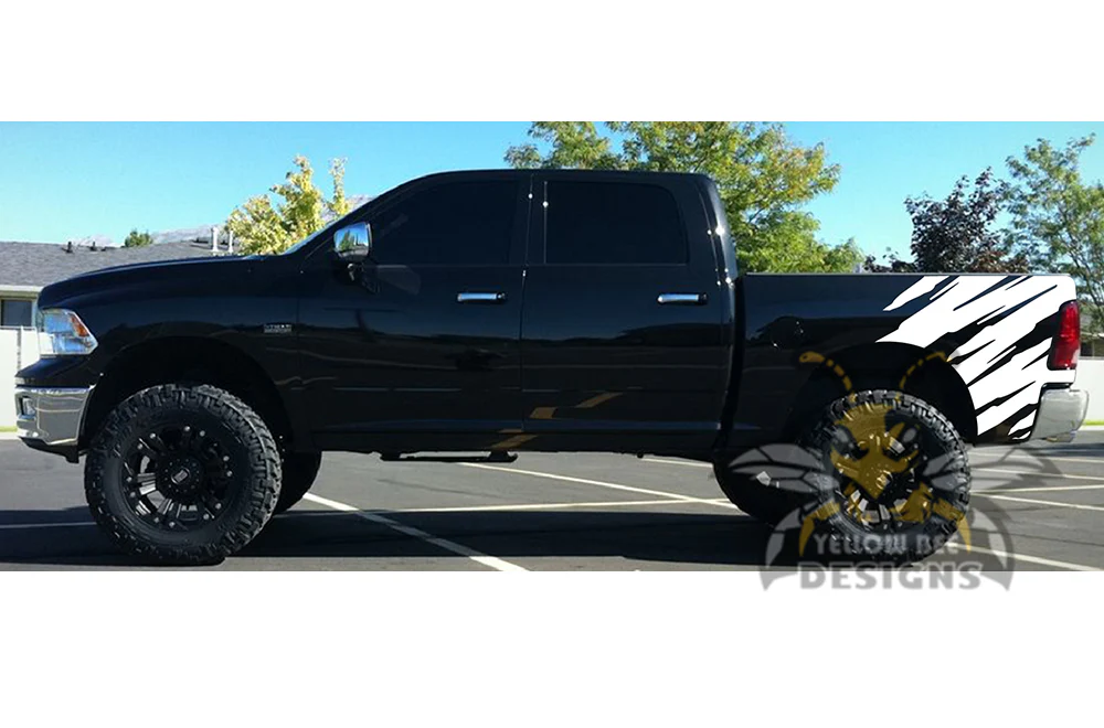 Shred Decal Graphics Kit Vinyl Compatible with Dodge Ram Crew Cab 1500 - Image 5