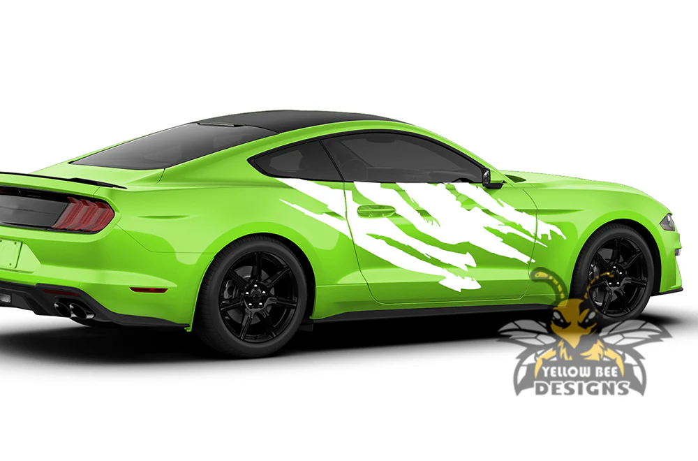 Shred Side Decals Graphics Vinyl Stickers Compatible with Ford Mustang - Image 2