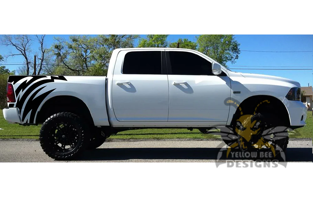Shred Vinyl Graphics Kit Decal Compatible with Dodge Ram Crew Cab 1500 - Image 2