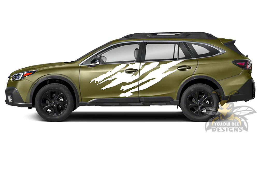 Shredded Side Door Graphics Vinyl Decals Compatible with Subaru Outback - Image 3