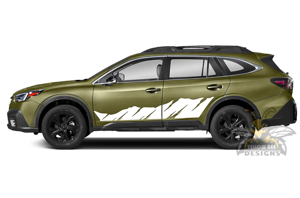 Shredded Side Graphics Vinyl Decals Compatible with Subaru Outback - Image 2