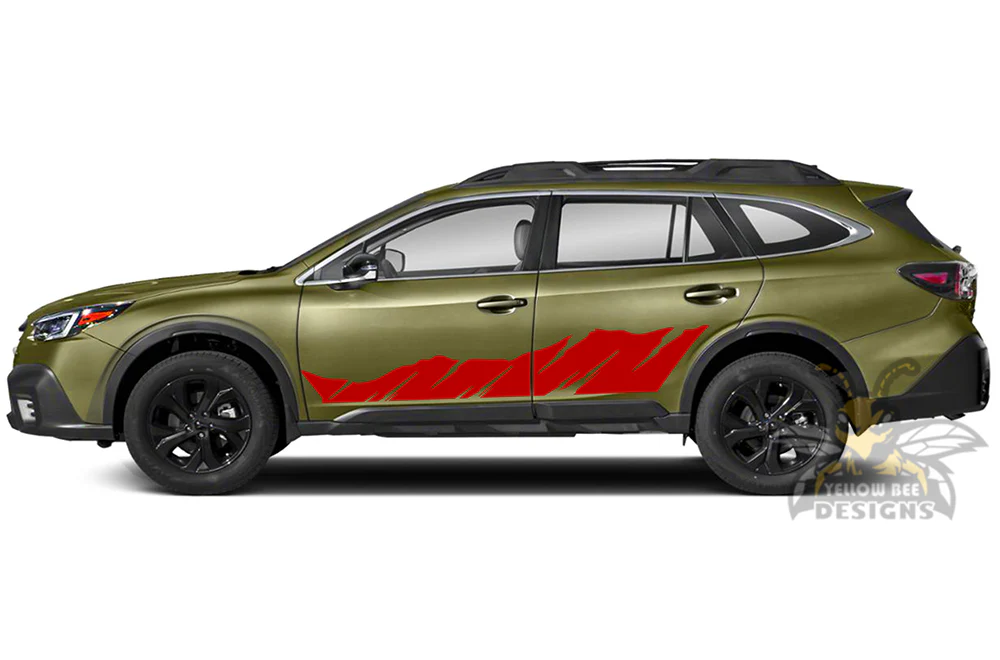 Shredded Side Graphics Vinyl Decals Compatible with Subaru Outback - Image 3