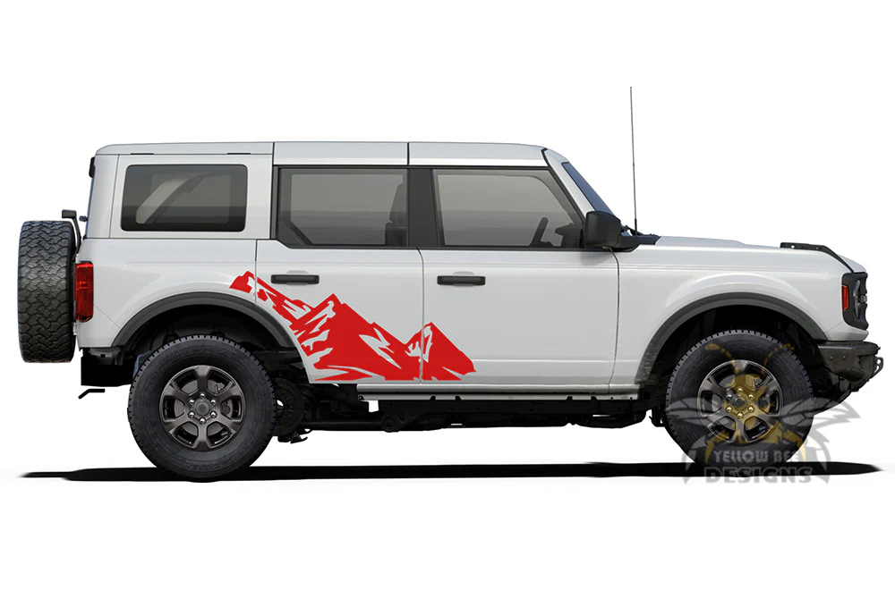 Side Adventure Graphics Vinyl Decals Compatible with Ford Bronco - Image 2