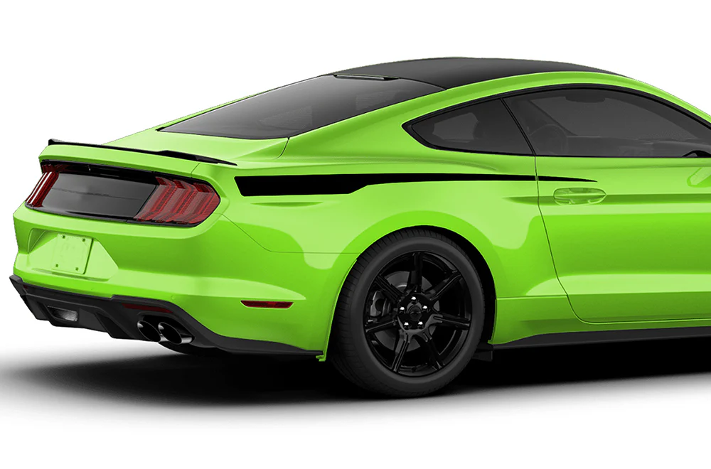 Side Back Stripes Graphics Vinyl Decals Compatible with Ford Mustang