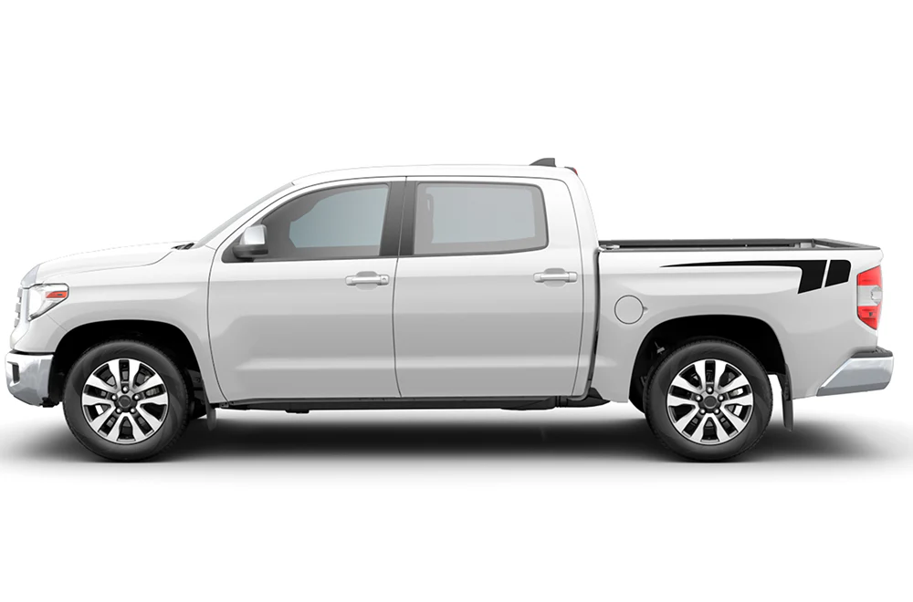 Side Bed Hockey Graphics Vinyl Decal Compatible with Toyota Tundra