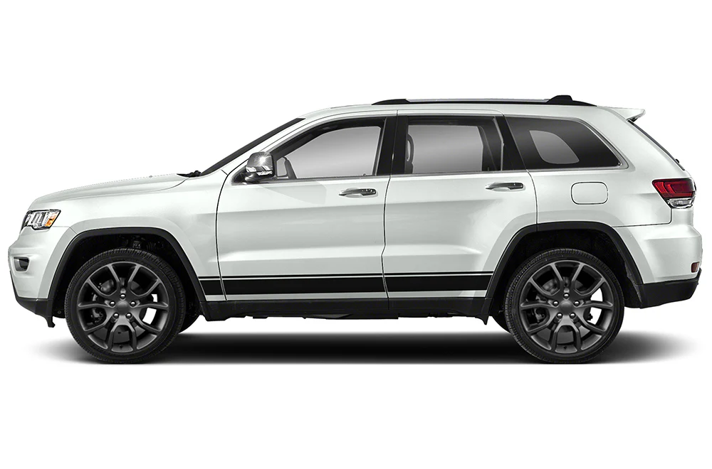 Side Belt Door Stripes Kit Vinyl Decals Compatible with Grand Cherokee
