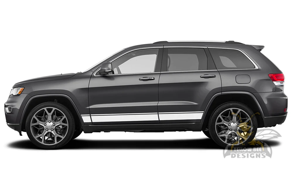 Side Belt Door Stripes Kit Vinyl Decals Compatible with Grand Cherokee - Image 2