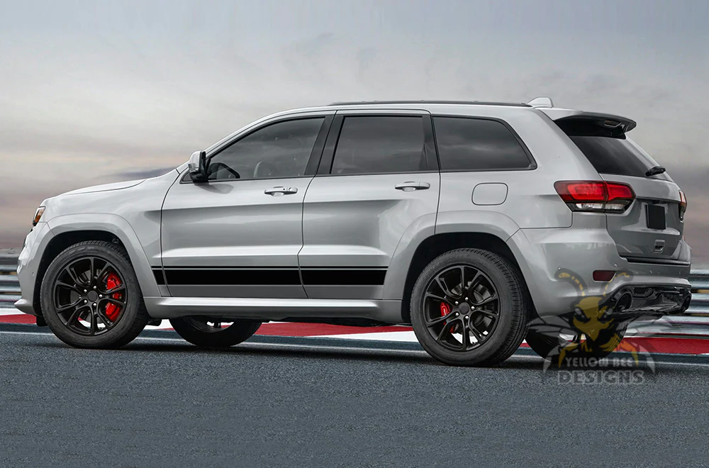 Side Belt Door Stripes Kit Vinyl Decals Compatible with Grand Cherokee - Image 4