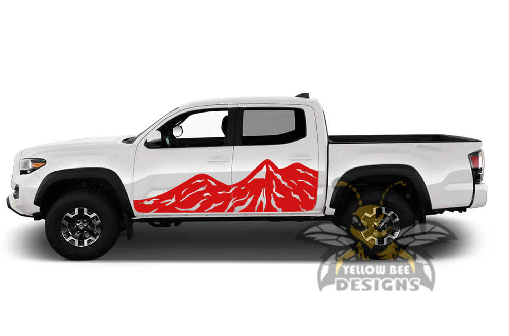 Side Door Adventure Graphics Decals Vinyl Compatible with Toyota Tacoma Double Cab - Image 4