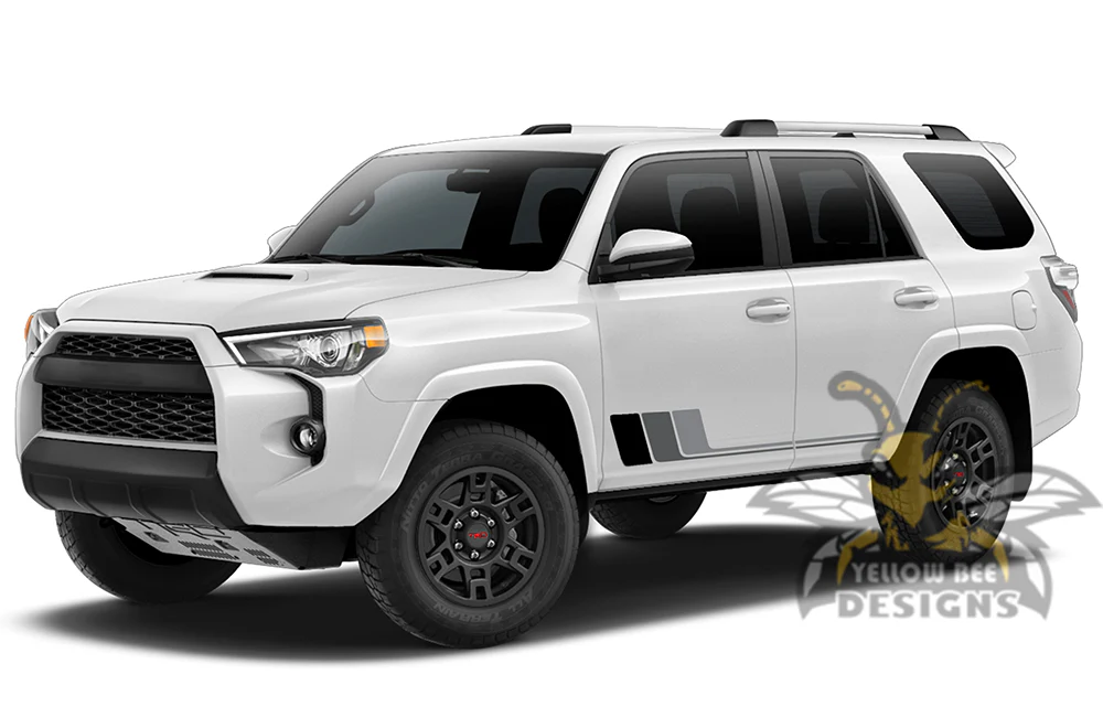 Side Door Dark Retro Stripes Vinyl Decals Compatible with Toyota 4Runner - Image 2