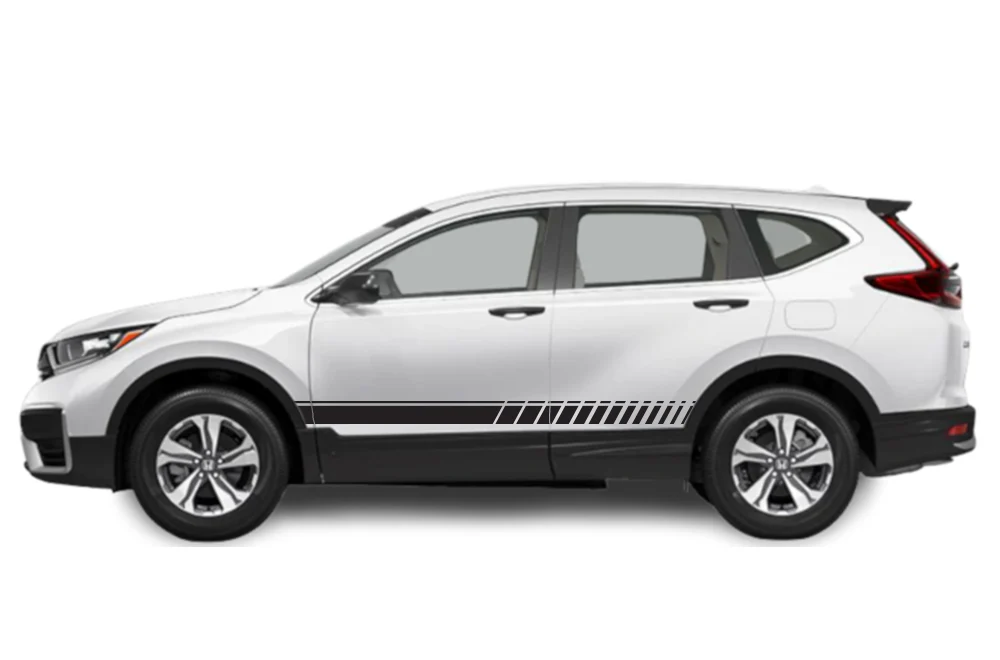 Side Door Lower Stripes Graphics Vinyl Decals Compatible with Honda CR-V