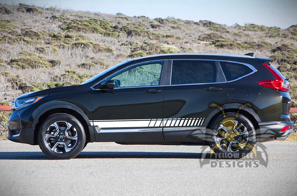 Side Door Lower Stripes Graphics Vinyl Decals Compatible with Honda CR-V - Image 5