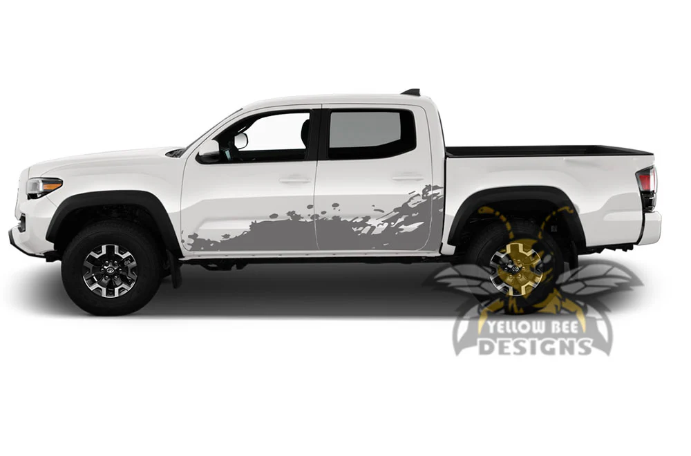 Side Door Splash Graphics Kit Vinyl Decal Compatible with Toyota Tacoma Double Cab - Image 3