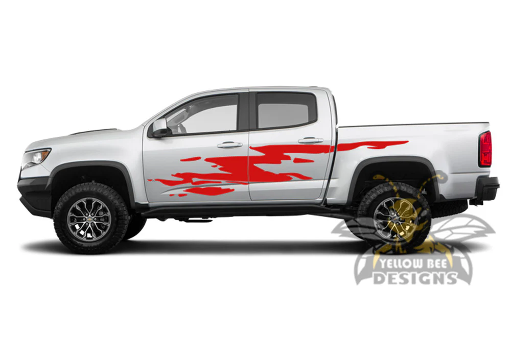 Side Door Splash Graphics Vinyl Decals Compatible with Chevrolet Colorado Crew Cab - Image 4