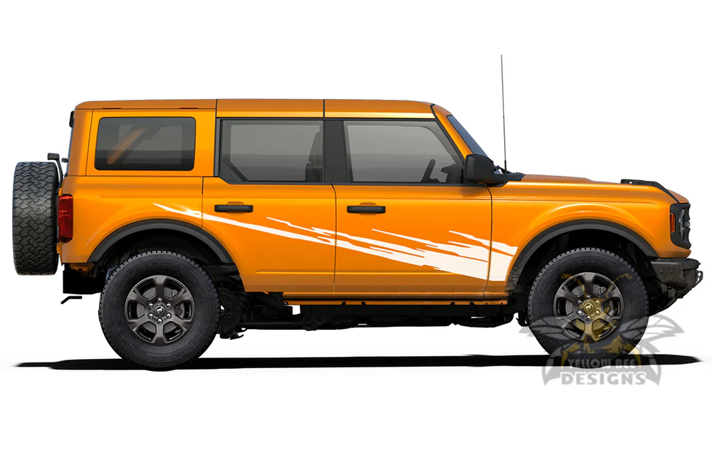 Side Door Splash Graphics Vinyl Decals Compatible with Ford Bronco - Image 3