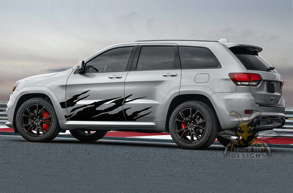 Side Door Splash Graphics Vinyl Decals Compatible with Grand Cherokee - Image 3