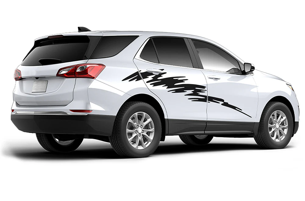 Side Door Strike Graphics Vinyl Decals Compatible with Chevrolet Equinox
