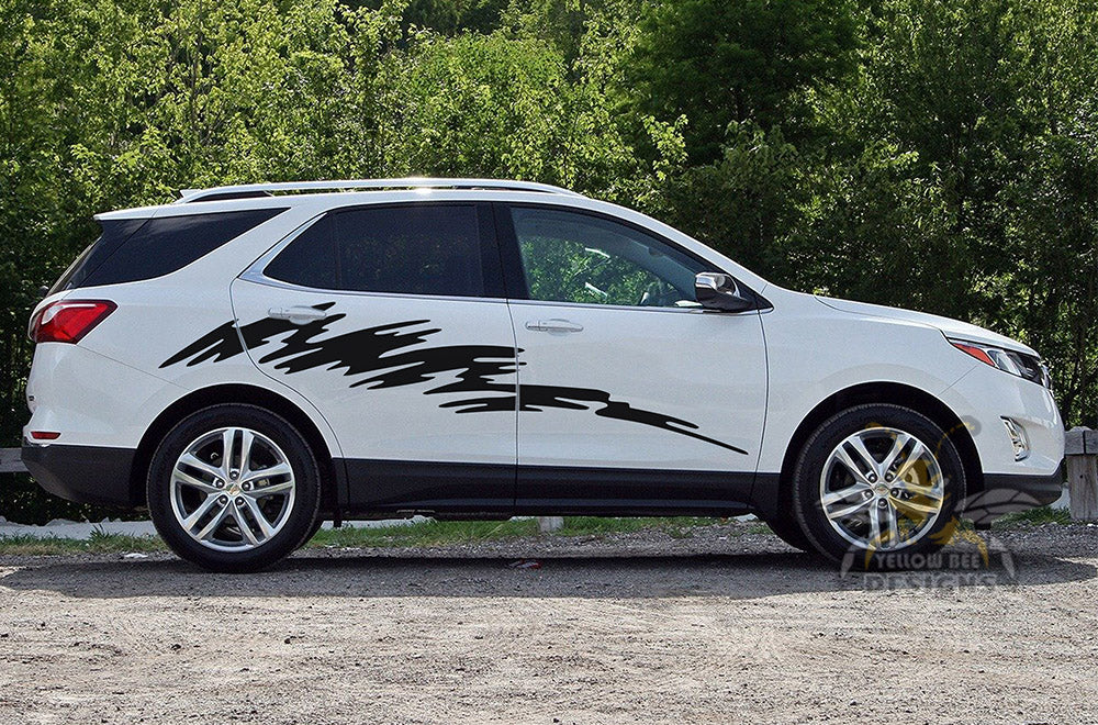 Side Door Strike Graphics Vinyl Decals Compatible with Chevrolet Equinox - Image 2