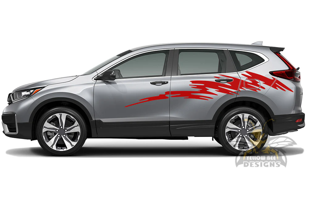 Side Door Strike Graphics Vinyl Decals Compatible with Honda CR-V - Image 3