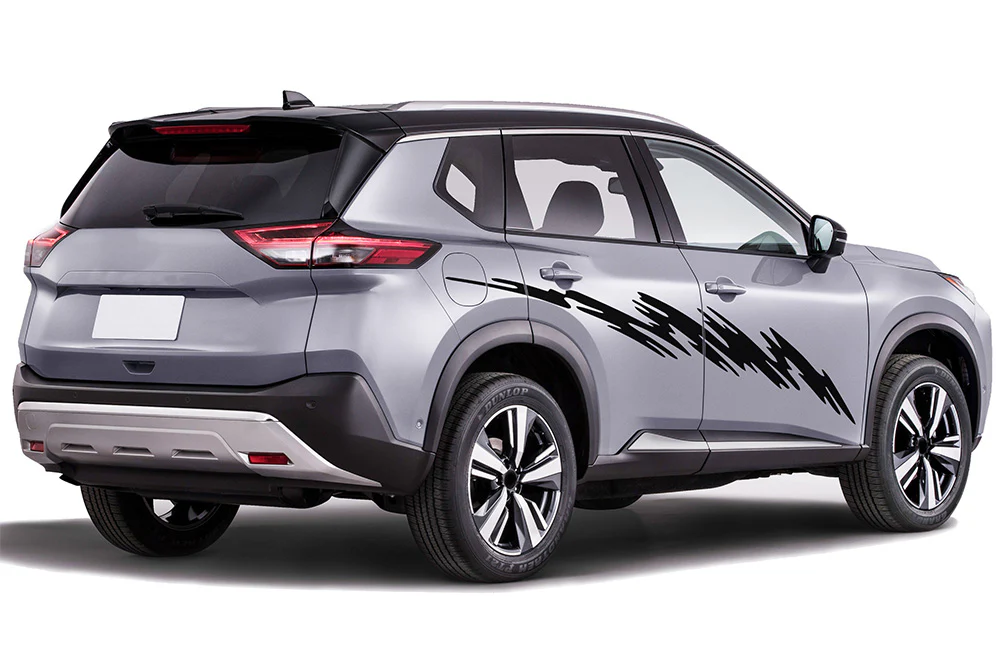 Side Door Strike Graphics Vinyl Decals Compatible with Nissan Rogue