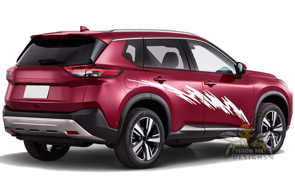 Side Door Strike Graphics Vinyl Decals Compatible with Nissan Rogue - Image 3