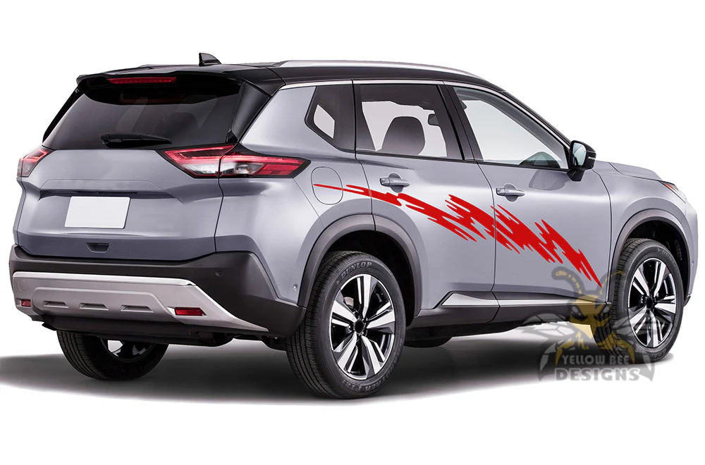 Side Door Strike Graphics Vinyl Decals Compatible with Nissan Rogue - Image 4