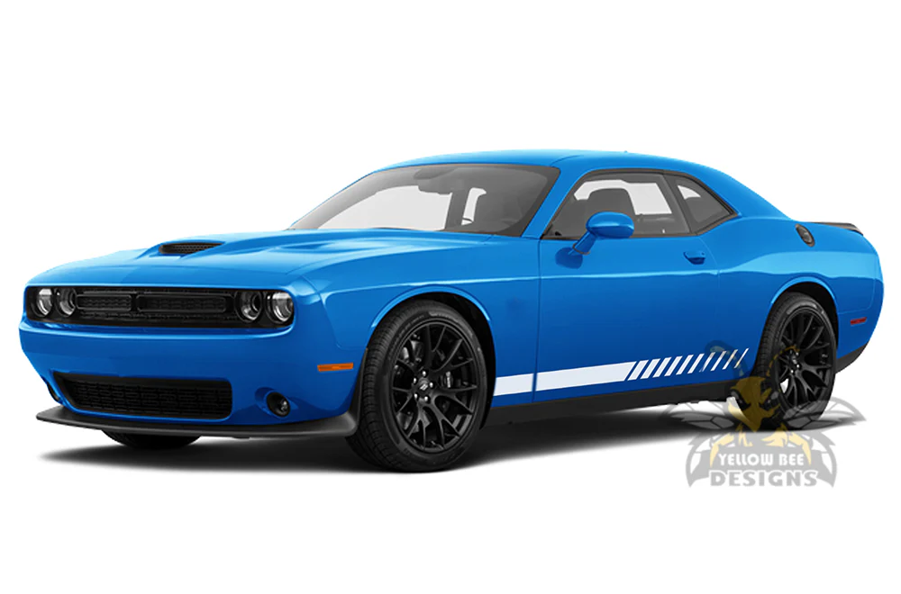 Side Door Stripes Graphics Vinyl Decal Compatible with Dodge Challenger - Image 3