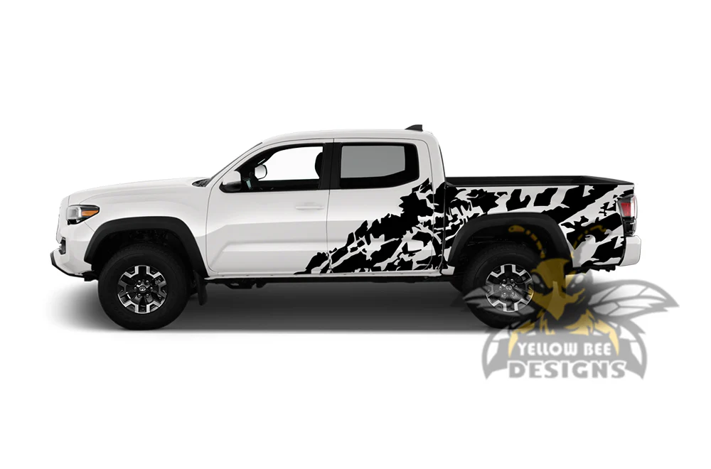 Side Doors Chaos Graphics Decals Vinyl Compatible with Toyota Tacoma Double Cab - Image 2