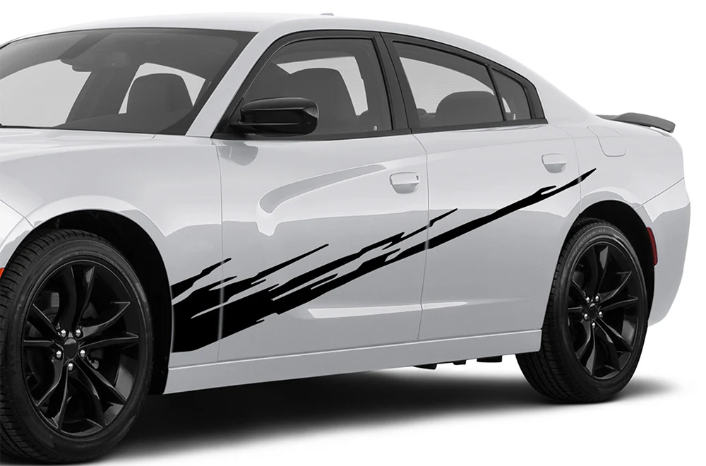 Side Doors Splash Graphics Vinyl Decal Compatible with Dodge Charger