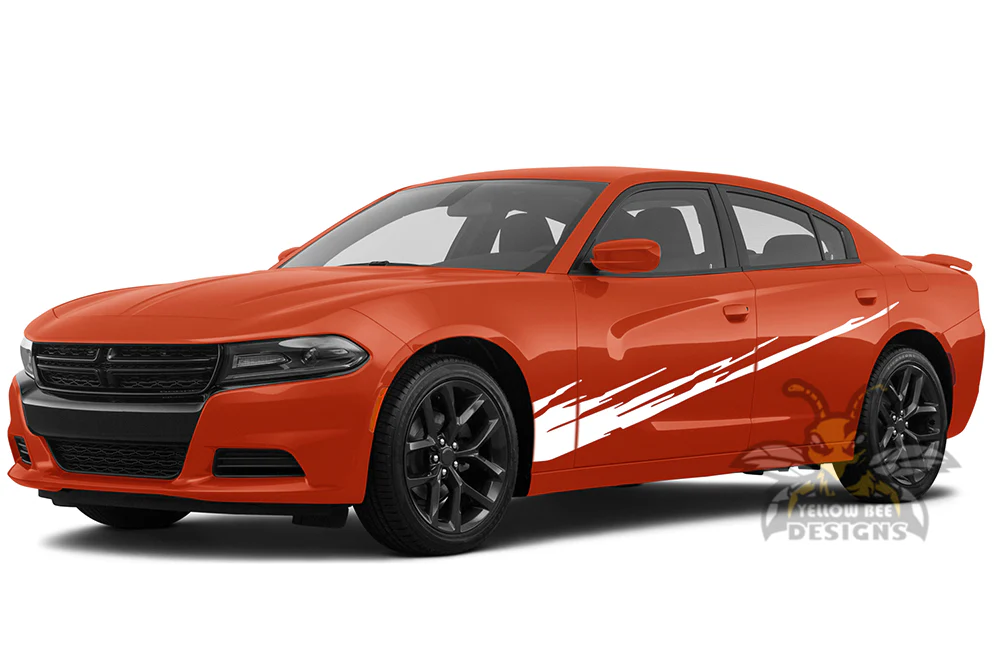 Side Doors Splash Graphics Vinyl Decal Compatible with Dodge Charger - Image 3