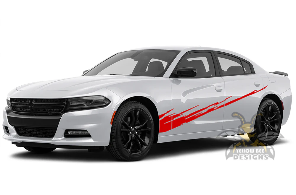 Side Doors Splash Graphics Vinyl Decal Compatible with Dodge Charger - Image 4