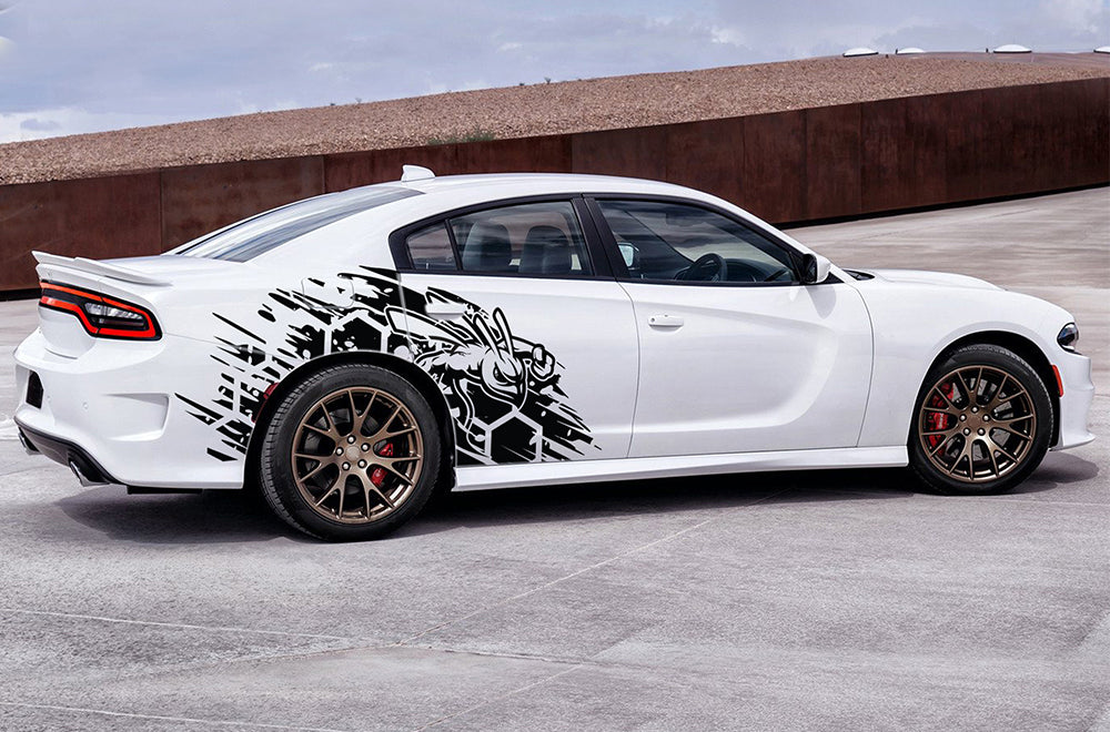 Side Hornet Hornet Graphics Vinyl Decals Compatible with Dodge Charger - Image 2