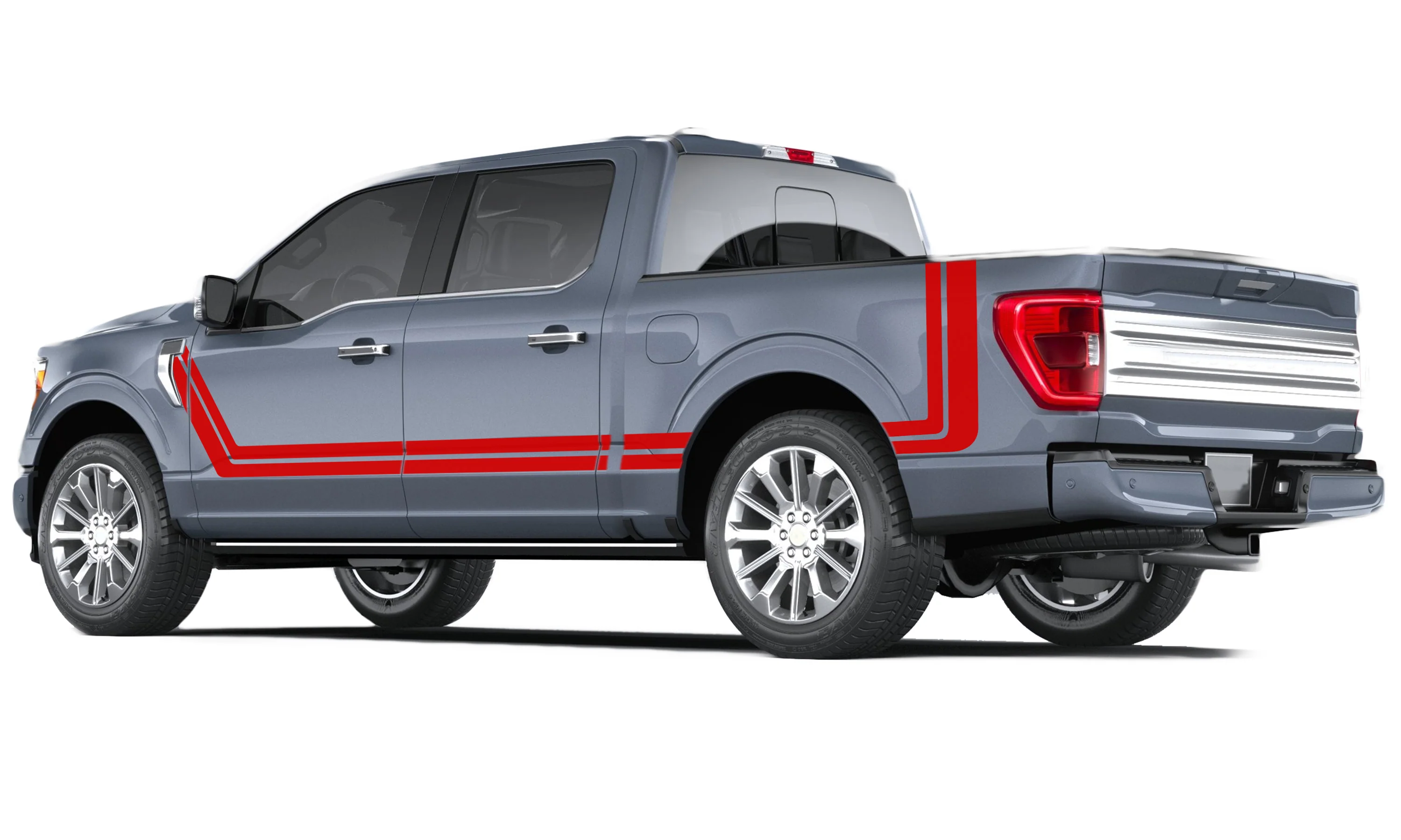 Side Line Style Graphics Vinyl Decals Compatible with Ford F150 - Image 4