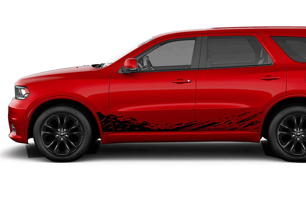 Side Lower Door Vinyl Decals Compatible With Dodge Durango