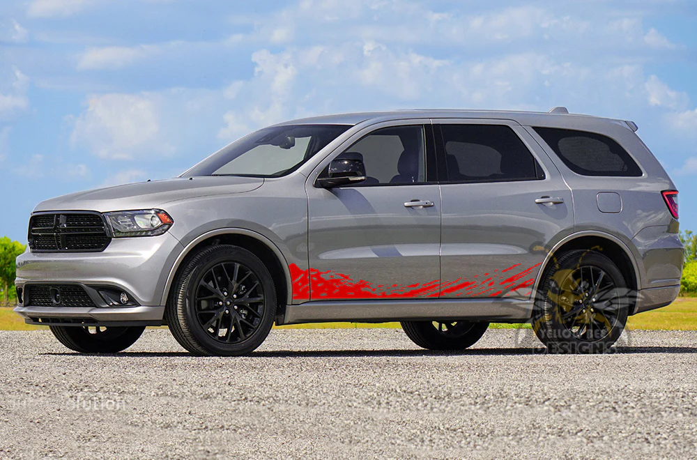 Side Lower Door Vinyl Decals Compatible With Dodge Durango - Image 3