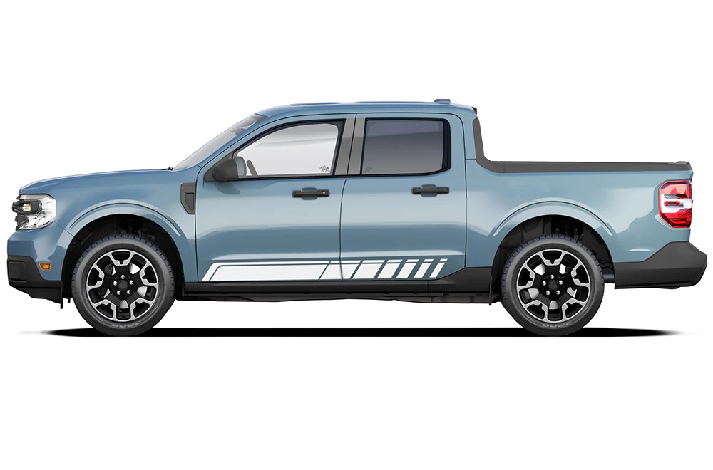Side Lower Rocker Stripes Decals Compatible with Ford Maverick - Image 3