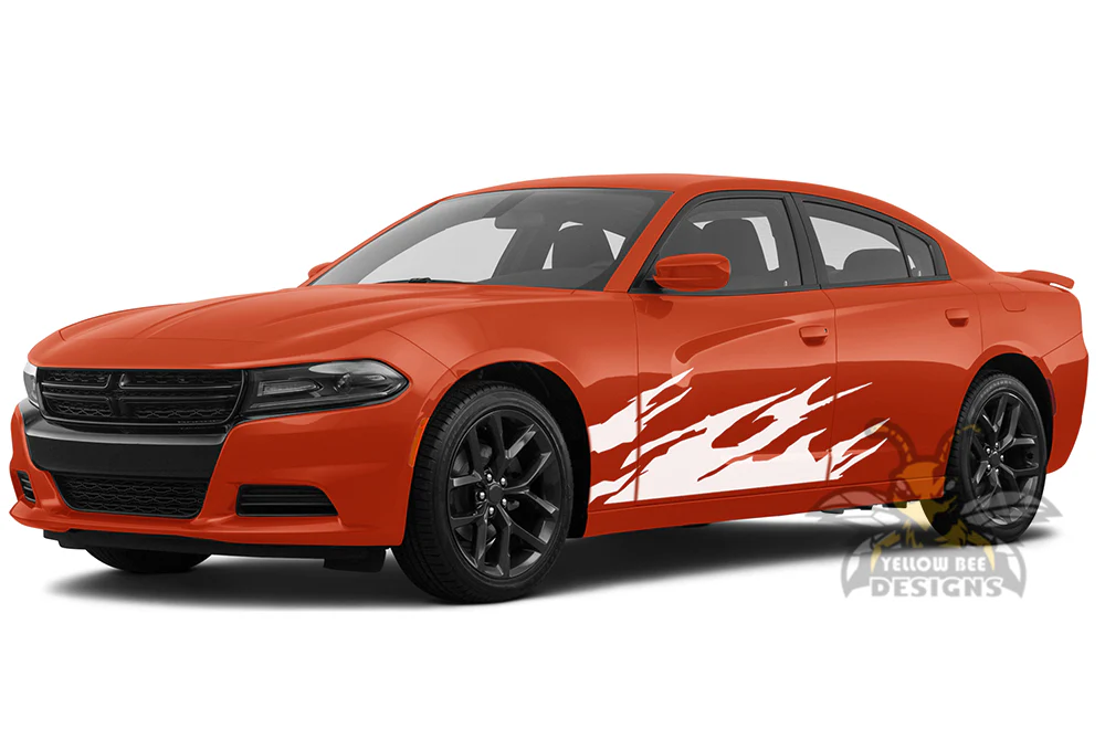 Side Lower Splash Graphics Vinyl Decal Compatible with Dodge Charger - Image 3