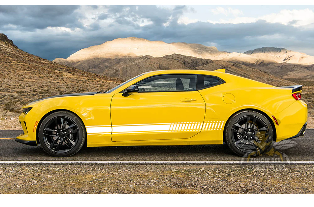 Side Lower Stripes Graphics Vinyl Decals Compatible with Chevrolet Camaro - Image 6