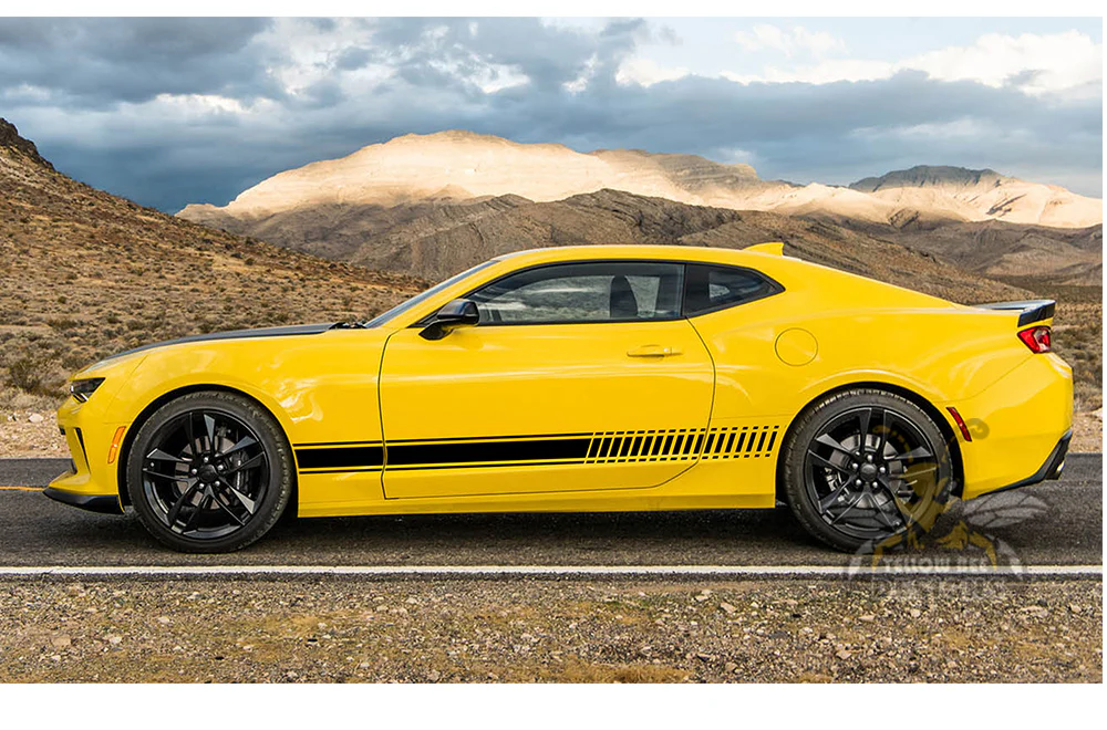 Side Lower Stripes Graphics Vinyl Decals Compatible with Chevrolet Camaro - Image 7