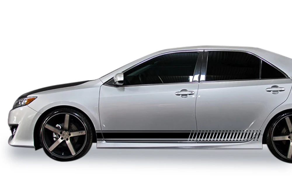 Side Lower Stripes Graphics Vinyl Decals Compatible with Toyota Camry - Image 3