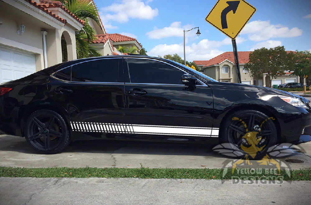 Side Lower Stripes Graphics Vinyl Decals Compatible with Toyota Camry - Image 5