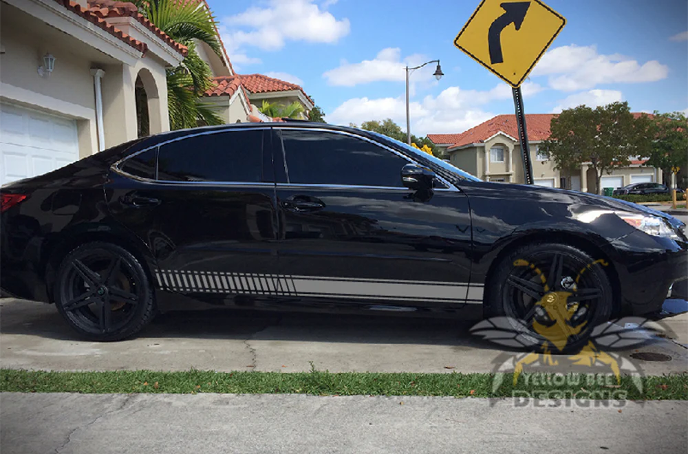 Side Lower Stripes Graphics Vinyl Decals Compatible with Toyota Camry - Image 7