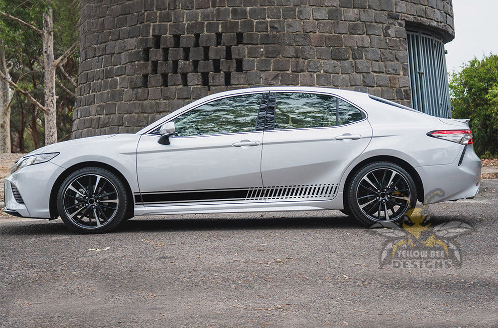 Side Lower Stripes Graphics Vinyl Decals Compatible with Toyota Camry - Image 8